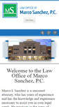 Mobile Screenshot of marcosanchezlaw.com